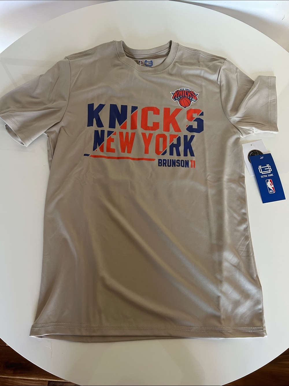 New York Knicks Brunson #11 Beige Graphic Tee